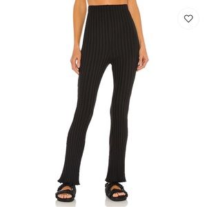 SOLD - Black cropped bootcut pants | Revolve